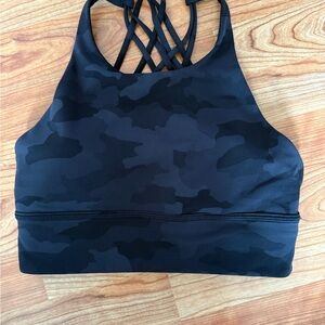 lululemon athletica Black Camo Sports Bra